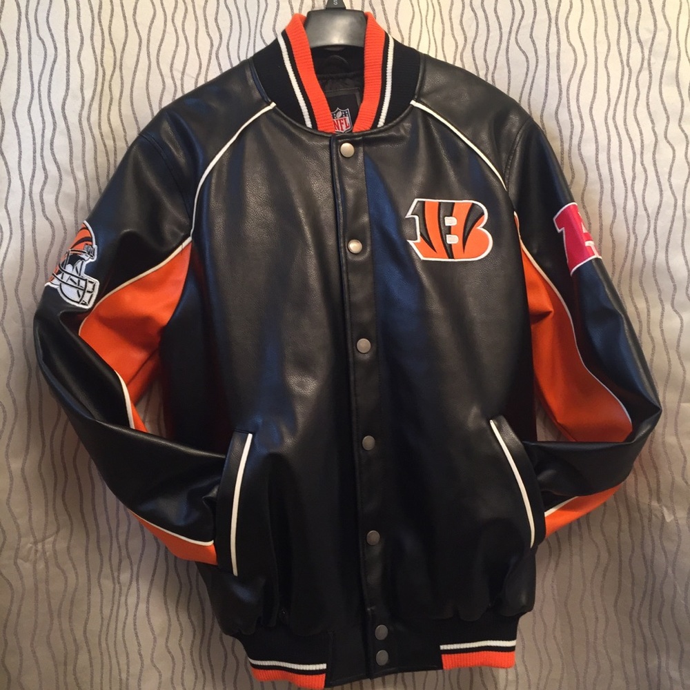 Men’s Cincinnati Bengals Bomber Jacket Size: L NWT